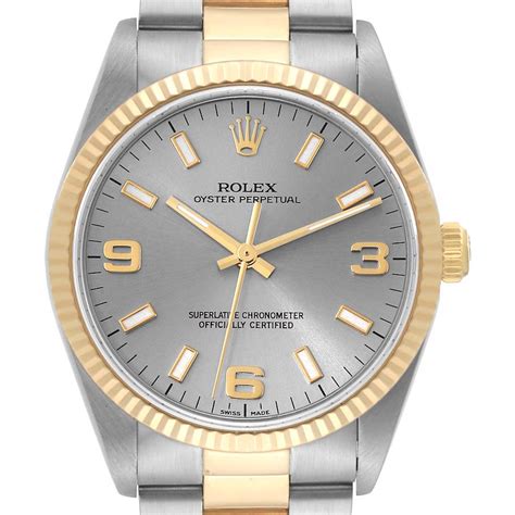 Rolex Oyster Perpetual Steel and Gold (two tone) 14233